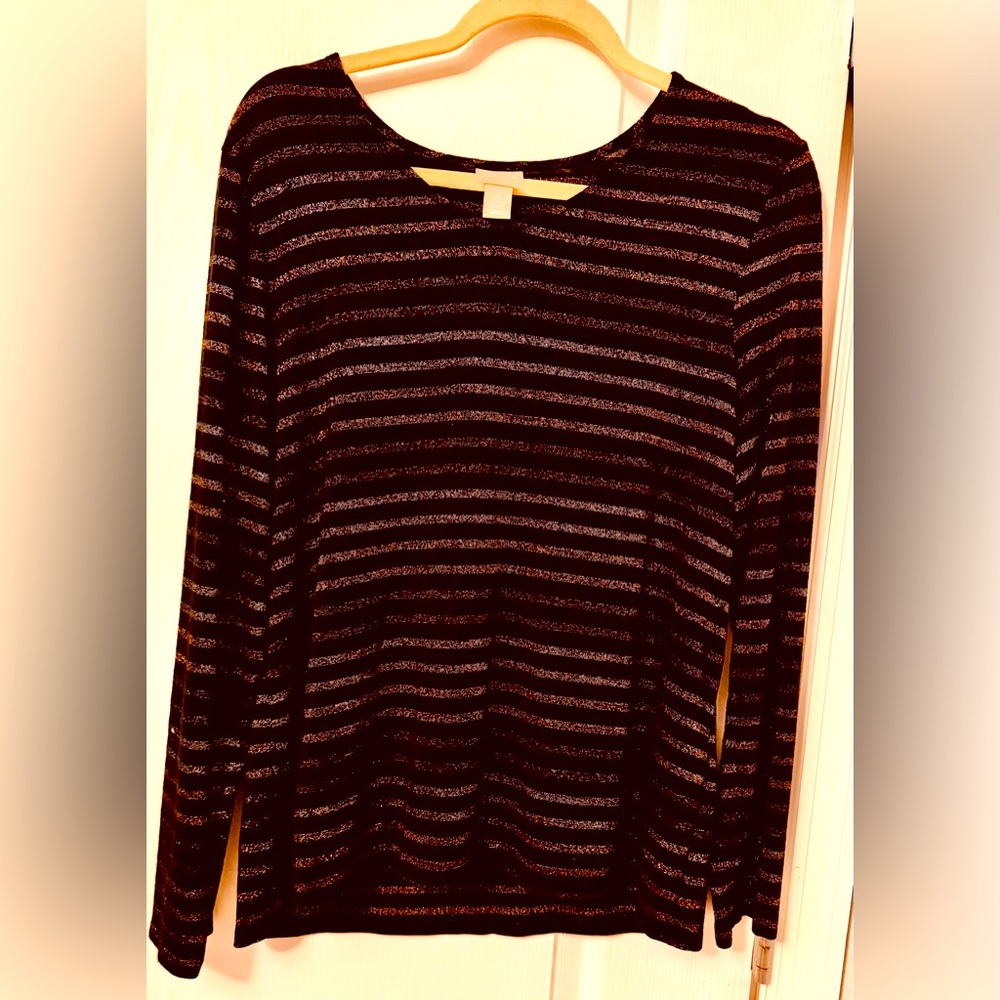 Chico’s pullover bling Top Size 2